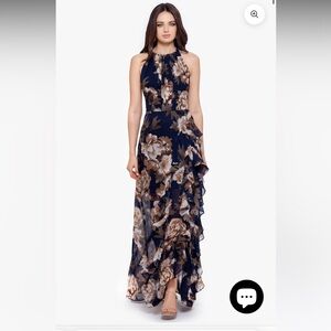 Betsy & Adam long chiffon dress